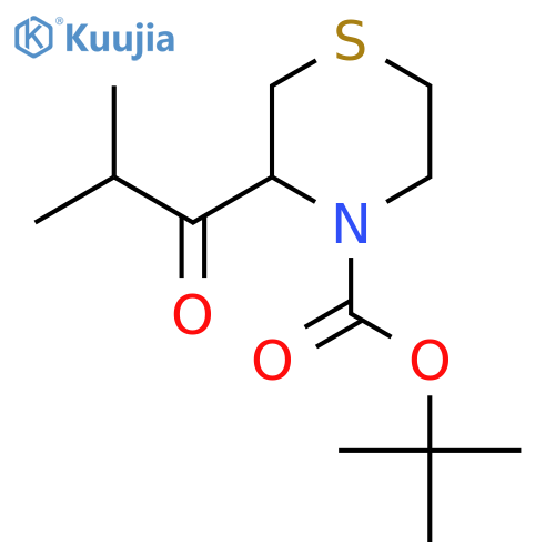 Tert-butyl 3-(2-methylpropanoyl)thiomorpholine-4-carboxylate structure