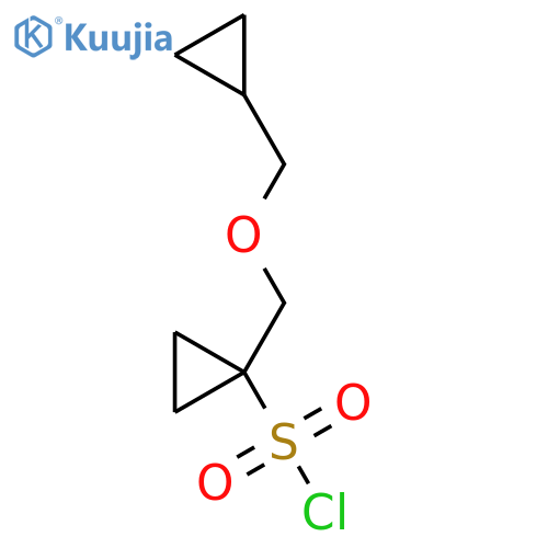 1-(cyclopropylmethoxy)methylcyclopropane-1-sulfonyl chloride structure