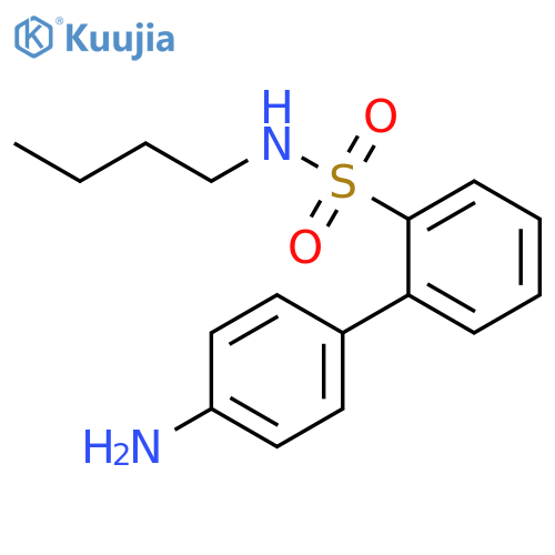 [1,1'-Biphenyl]-2-sulfonamide, 4'-amino-N-butyl- structure