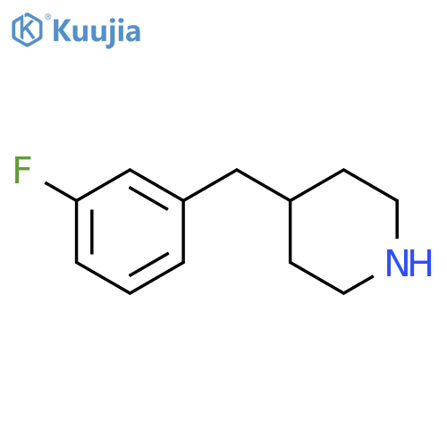 4-[(3-fluorophenyl)methyl]piperidine structure
