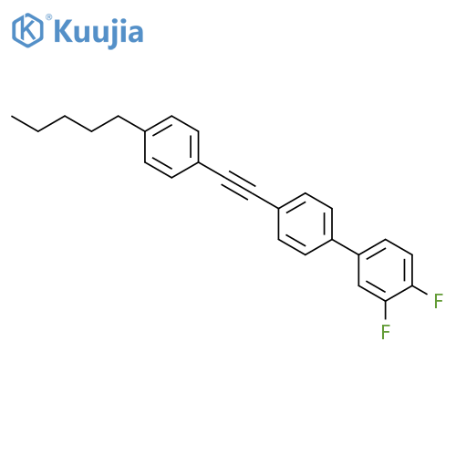 1,1'-BIPHENYL, 3,4-DIFLUORO-4'-[(4-PENTYLPHENYL)ETHYNYL]- structure