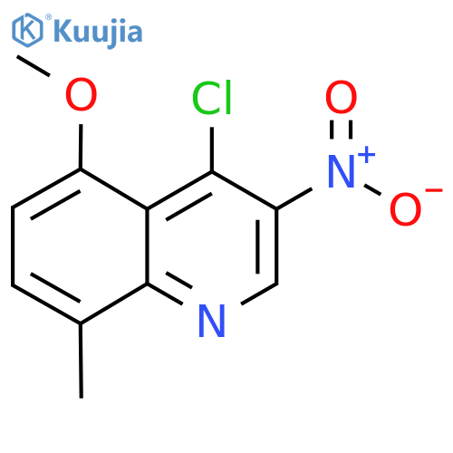 Quinoline, 4-chloro-5-methoxy-8-methyl-3-nitro- structure
