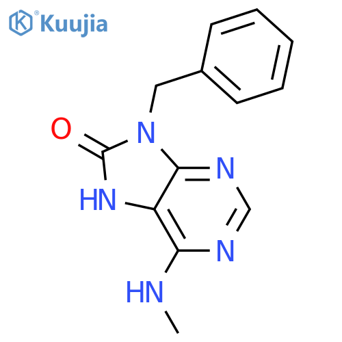 8H-Purin-8-one, 7,9-dihydro-6-(methylamino)-9-(phenylmethyl)- structure