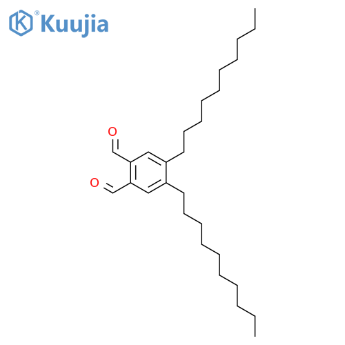 1,2-Benzenedicarboxaldehyde, 4,5-didecyl- structure