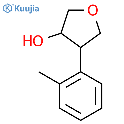 4-(2-methylphenyl)oxolan-3-ol structure