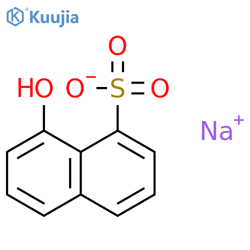 Sodium 8-hydroxynaphthalene-1-sulphonate structure