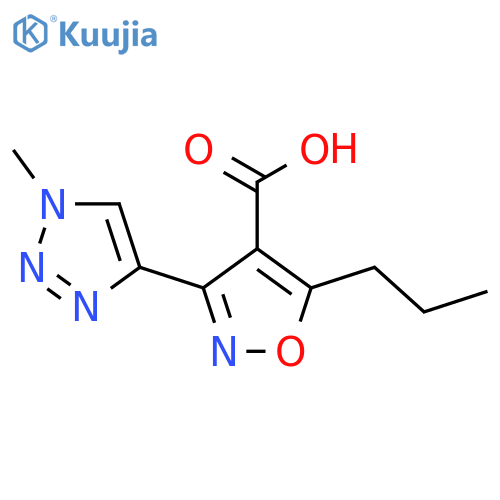 3-(1-methyl-1H-1,2,3-triazol-4-yl)-5-propyl-1,2-oxazole-4-carboxylic acid structure
