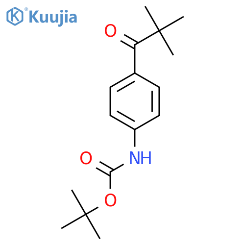 tert-butyl N-[4-(2,2-dimethylpropanoyl)phenyl]carbamate structure