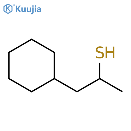 1-cyclohexylpropane-2-thiol structure