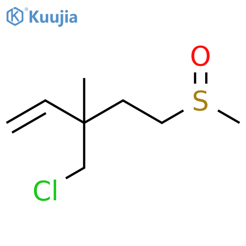 1-Pentene, 3-(chloromethyl)-3-methyl-5-(methylsulfinyl)- structure