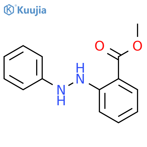 Benzoic acid, 2-(2-phenylhydrazino)-, methyl ester structure