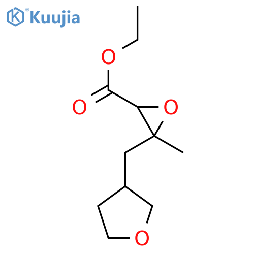 Ethyl 3-methyl-3-[(oxolan-3-yl)methyl]oxirane-2-carboxylate structure