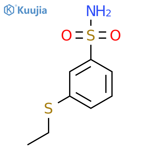 3-(ethylsulfanyl)benzene-1-sulfonamide structure