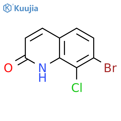 7-bromo-8-chloro-1,2-dihydroquinolin-2-one structure