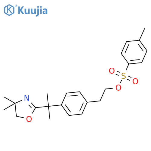 4-(2-(4,4-Dimethyl-4,5-dihydrooxazol-2-yl)propan-2-yl)phenethyl 4-methylbenzenesulfonate structure