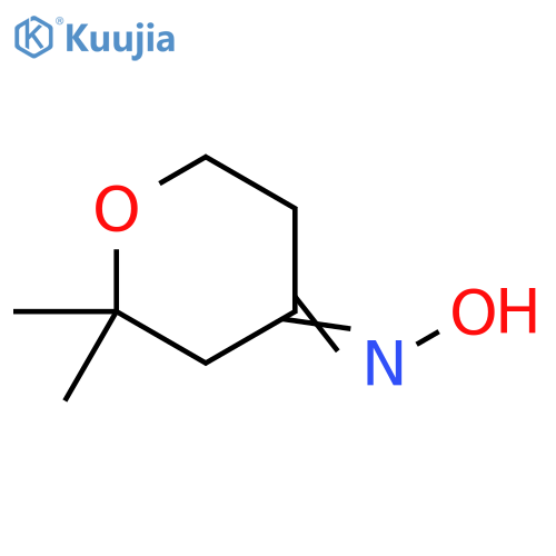 2,2-Dimethyl-tetrahydro-pyran-4-one oxime structure