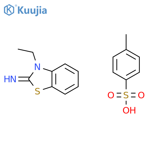 3-ethyl-2,3-dihydro-1,3-benzothiazol-2-imine; 4-methylbenzene-1-sulfonic acid structure