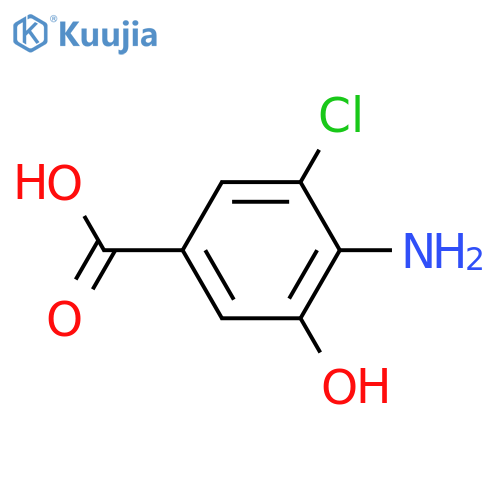 4-Amino-3-chloro-5-hydroxybenzoic acid structure