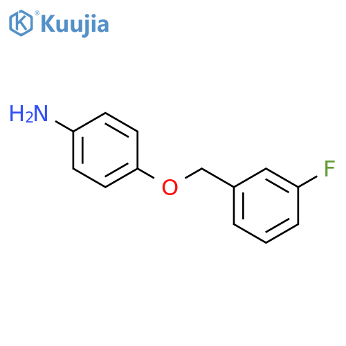 4-(3-fluorophenyl)methoxyaniline structure