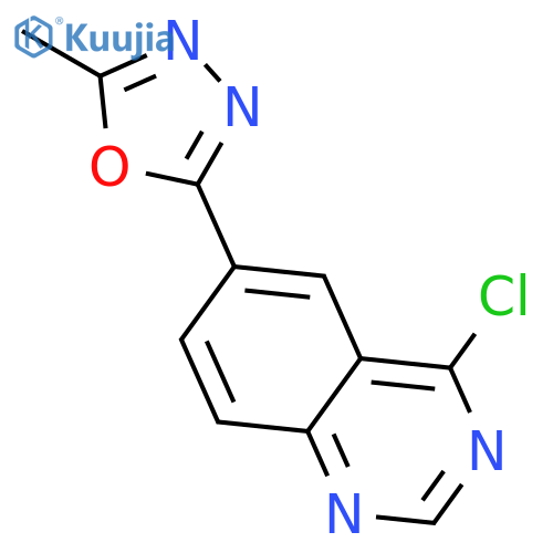 Quinazoline, 4-chloro-6-(5-methyl-1,3,4-oxadiazol-2-yl)- structure