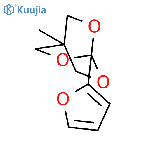 2,6,7-Trioxabicyclo[2.2.2]octane, 1-(2-furanyl)-4-methyl- structure