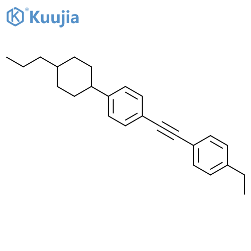 Benzene,1-[(4-ethylphenyl)ethynyl]-4-(4-propylcyclohexyl)-, cis- (9CI) structure