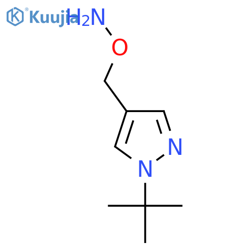 O-(1-tert-butyl-1H-pyrazol-4-yl)methylhydroxylamine structure