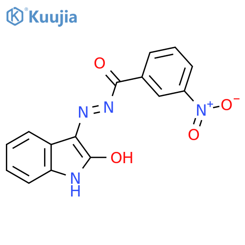 3-nitro-N'-(3E)-2-oxo-2,3-dihydro-1H-indol-3-ylidenebenzohydrazide structure