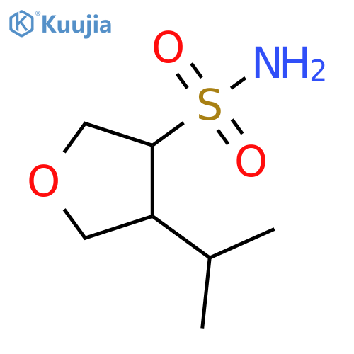 Tetrahydro-4-(1-methylethyl)-3-furansulfonamide structure