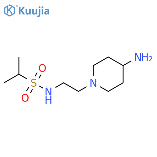 2-Propanesulfonamide, N-[2-(4-amino-1-piperidinyl)ethyl]- structure