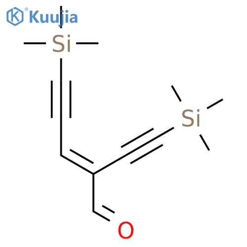 2-Penten-4-ynal, 5-(trimethylsilyl)-2-[(trimethylsilyl)ethynyl]- structure