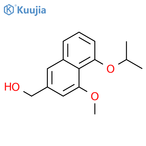 2-Naphthalenemethanol, 4-methoxy-5-(1-methylethoxy)- structure