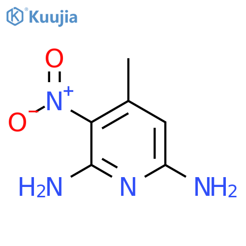 4-Methyl-3-nitropyridine-2,6-diamine structure