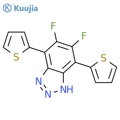 1H-Benzotriazole, 5,6-difluoro-4,7-di-2-thienyl- structure