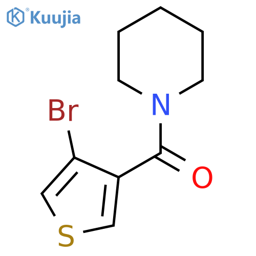 (4-Bromothiophen-3-yl)(piperidin-1-yl)methanone structure