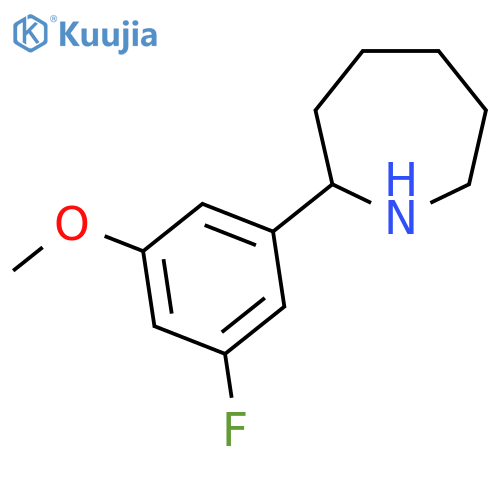 2-(3-Fluoro-5-methoxyphenyl)azepane structure