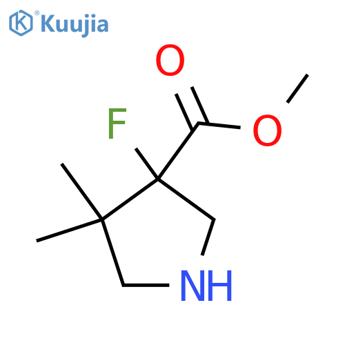 Methyl 3-fluoro-4,4-dimethylpyrrolidine-3-carboxylate structure