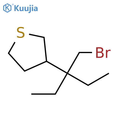 Thiophene, 3-[1-(bromomethyl)-1-ethylpropyl]tetrahydro- structure