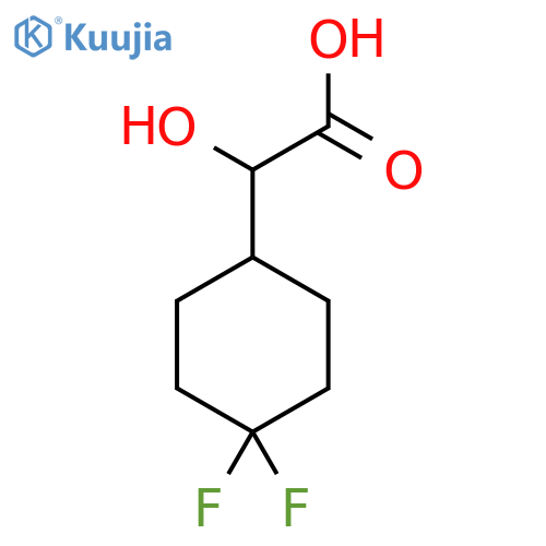 2-(4,4-difluorocyclohexyl)-2-hydroxyacetic acid structure
