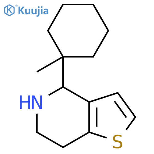 4-(1-methylcyclohexyl)-4H,5H,6H,7H-thieno3,2-cpyridine structure