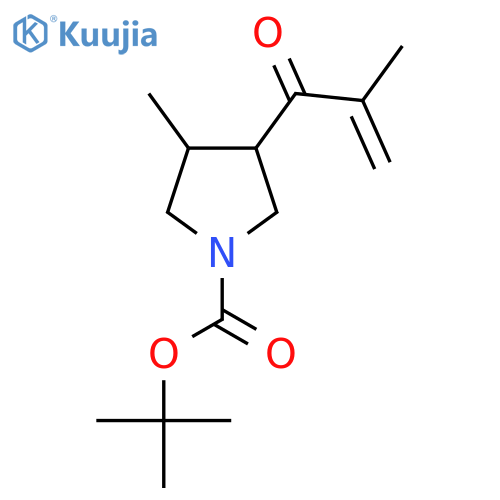 Tert-butyl 3-methyl-4-(2-methylprop-2-enoyl)pyrrolidine-1-carboxylate structure