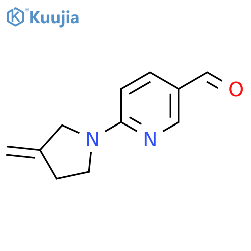 6-(3-Methylidenepyrrolidin-1-yl)pyridine-3-carbaldehyde structure