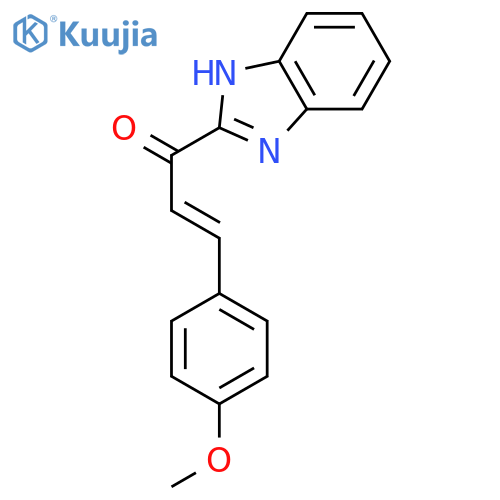 (2E)-1-(1H-benzimidazol-2-yl)-3-(4-methoxyphenyl)prop-2-en-1-one structure