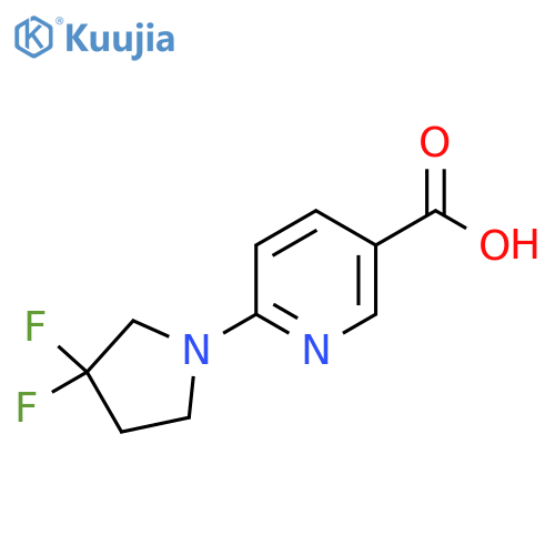 6-(3,3-Difluoropyrrolidin-1-yl)nicotinic acid structure