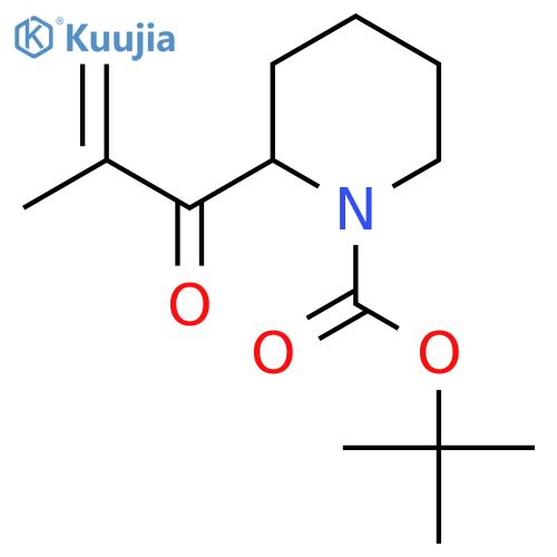 Tert-butyl 2-(2-methylprop-2-enoyl)piperidine-1-carboxylate structure