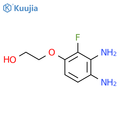 2-(3,4-diamino-2-fluorophenoxy)ethan-1-ol structure