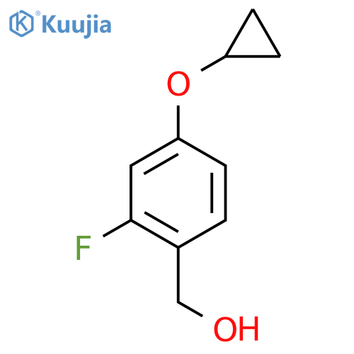 (4-Cyclopropoxy-2-fluorophenyl)methanol structure