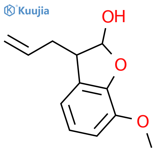 2-Benzofuranol, 2,3-dihydro-7-methoxy-3-(2-propenyl)- structure