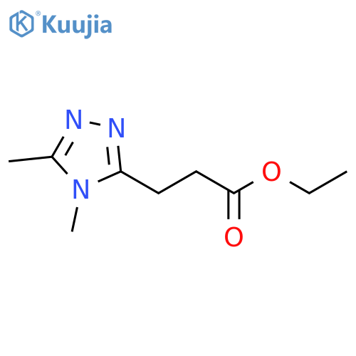 ethyl 3-(dimethyl-4H-1,2,4-triazol-3-yl)propanoate structure