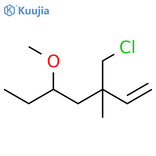 3-(Chloromethyl)-5-methoxy-3-methyl-1-heptene structure